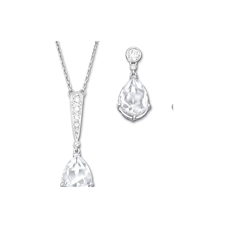 Swarovski Rhodium-Plated Necklaces Women's Silver-1