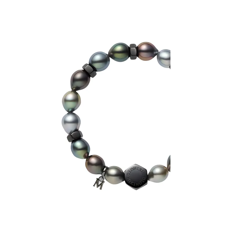 MIKIMOTO Pearl Elastic Thread Polyester Metal Bracelets Unisex Multicolor-1
