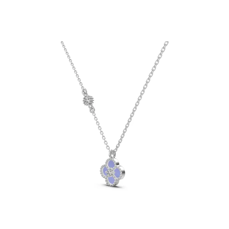 KAILEIFU S925 Silver Necklaces Women's Black/White-23