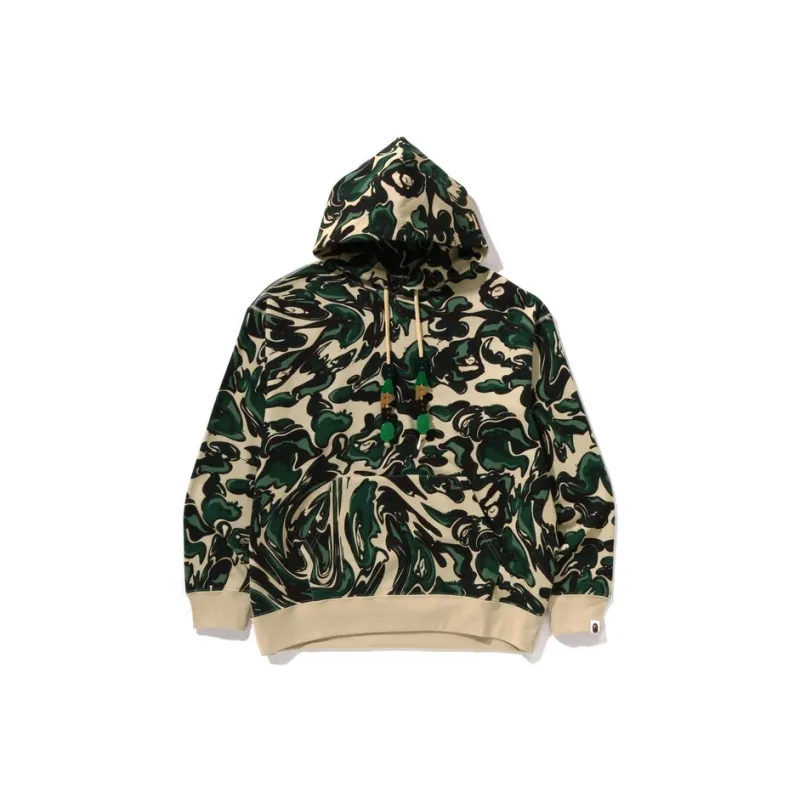 Bape A BATHING APE Marbling Camo Relaxed Fit Pullover Hoodie-2