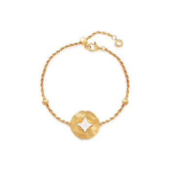BAODEYI 18K Gold Plated Copper Bracelets Unisex