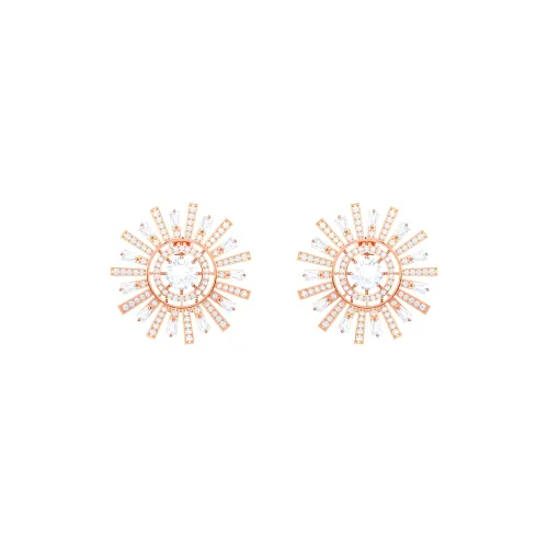 Swarovski Sunshine Earrings Women's Rose Gold