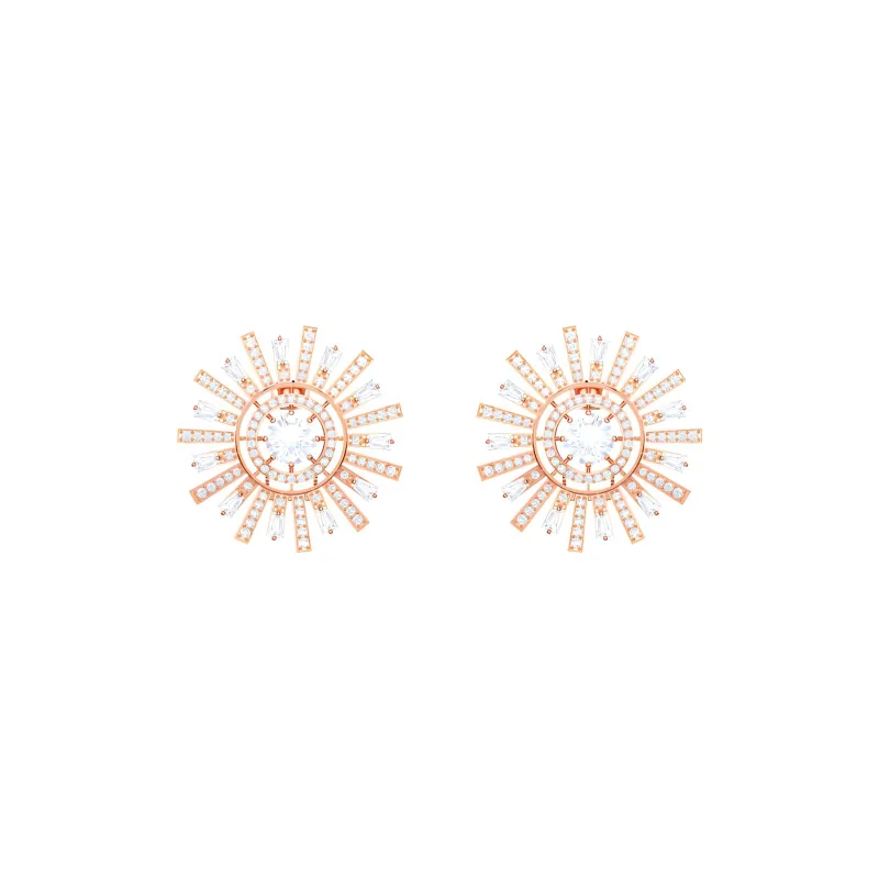 Swarovski Sunshine Earrings Women's Rose Gold-0