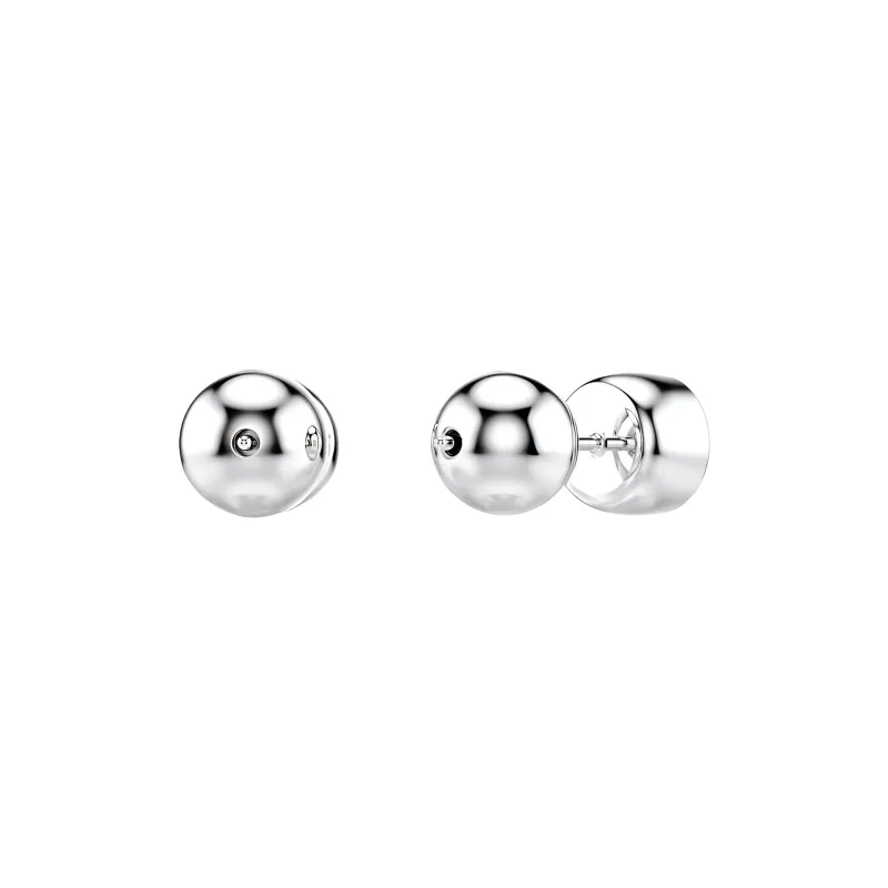 Swarovski Rhodium-Plated Stud Earrings Women's Silver-1