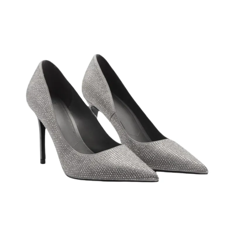 MANGO Party And Ceremony High Heels Women's Silver-3