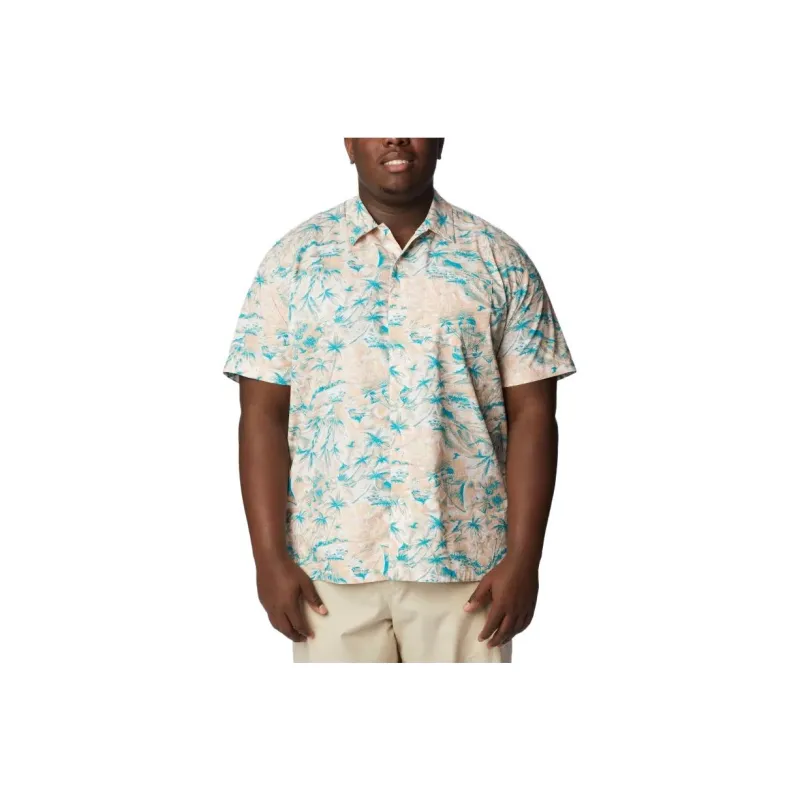Columbia Shirt Men's Light Coral-0