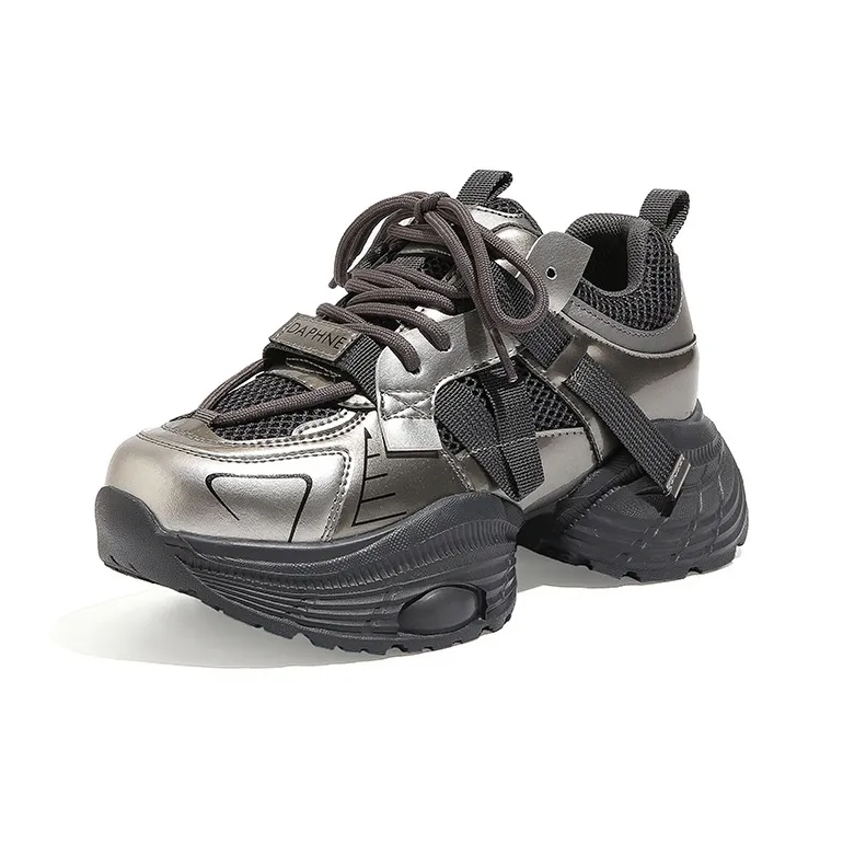 DAPHNE Abrasion Resistant Low Top Chunky Sneakers Women's-4
