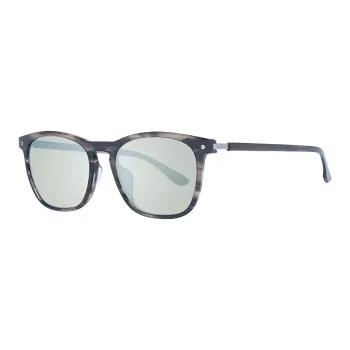 BMW Plastic Oval Sunglasses Men's Gray