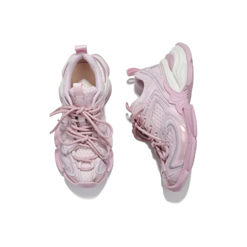 FERNANDA FRANKLIN Anti Slip Wear Resistant Low Top Lightweight Chunky Sneakers Women's-6