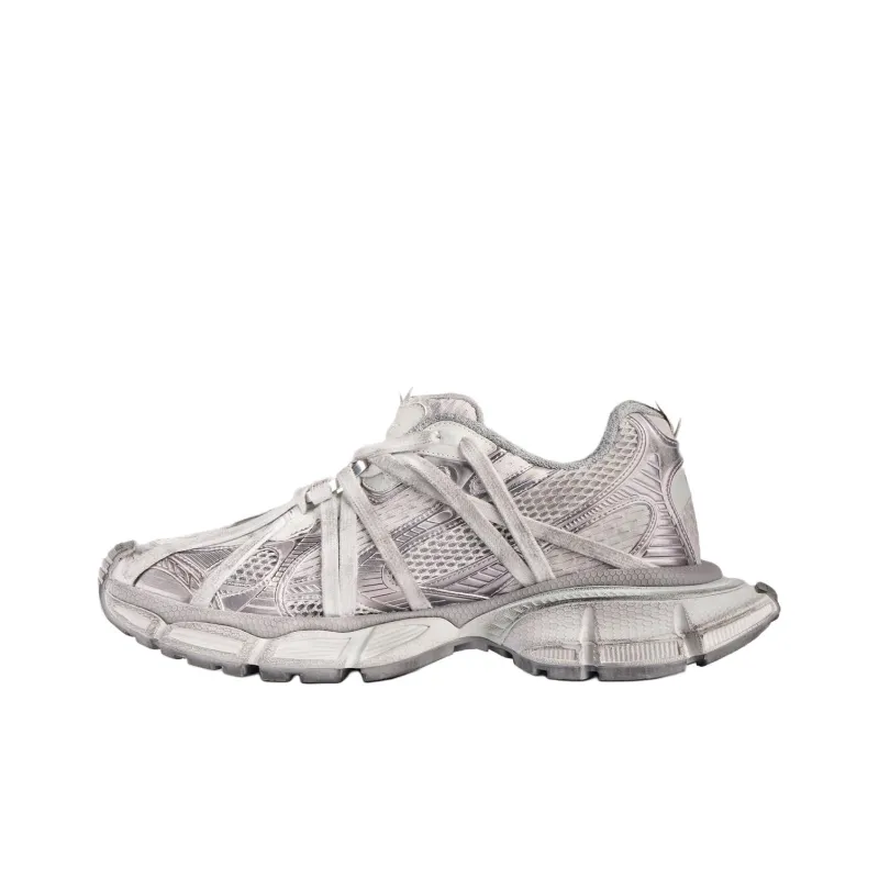 Balenciaga 3XL Extreme Laces B Low Top Chunky Sneakers Men's Gray-0
