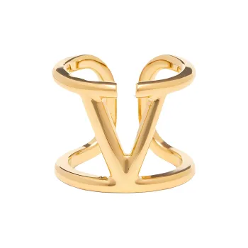 Valentino Brass Rings Women's Gold
