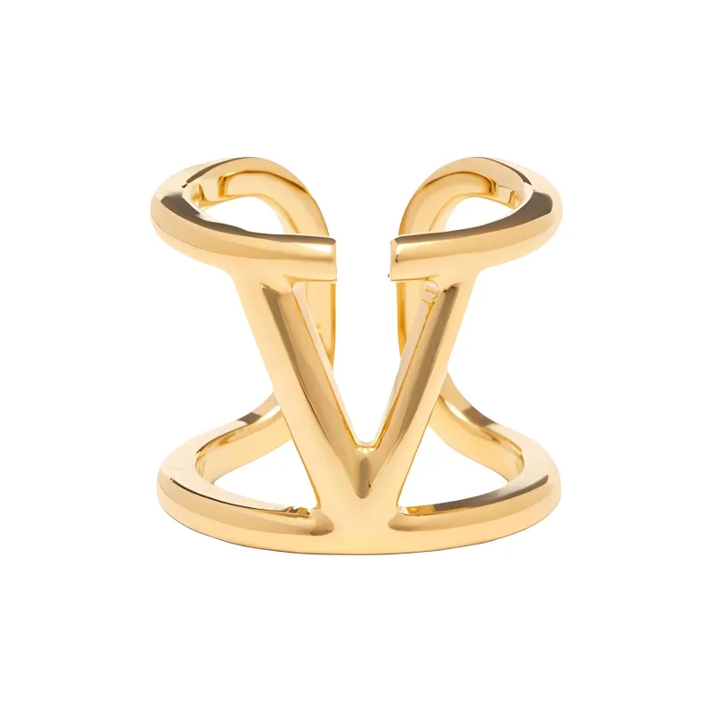 Valentino Brass Rings Women's Gold-0