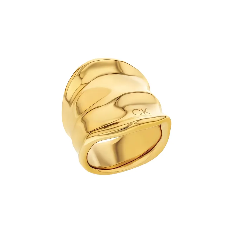 CALVIN KLEIN Stainless Steel Rings Men's Silver/Gold-1