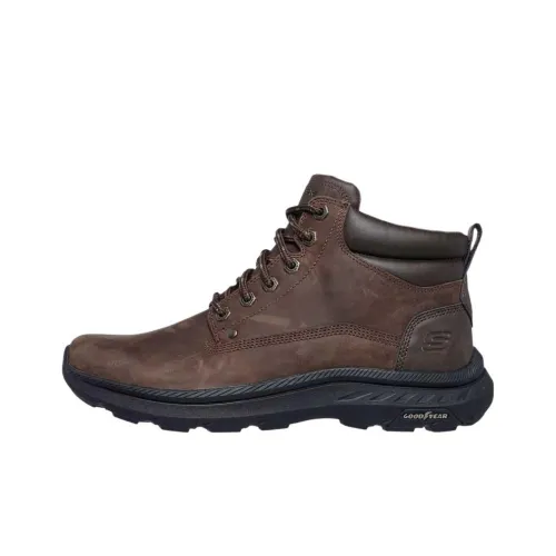 Skechers Slip ins RF Ankle Length Outdoor Boots Men's Brown