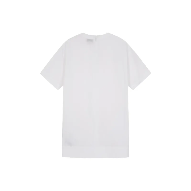 CALVIN KLEIN Short Sleeved Dress Women's White-1