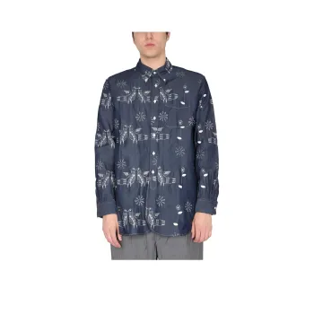 ENGINEERED GARMENTS Bird Embroidered Buttoned Shirt