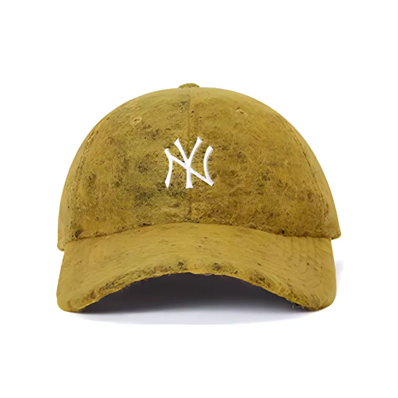New Era Polyester Sheep Wool Polyamide Baseball Caps Unisex Yellow-1
