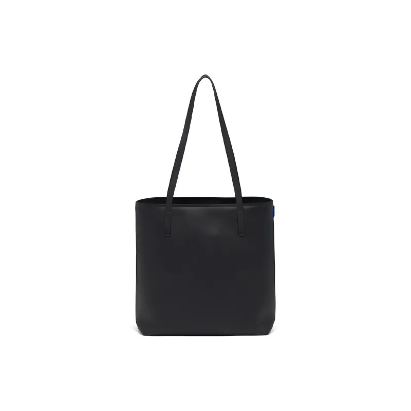 PRADA Leather Tote Bag Shopping Bag Handbag Small Size Women's Black-3