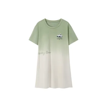FENTENGCARE Nightgown Women's Apricot