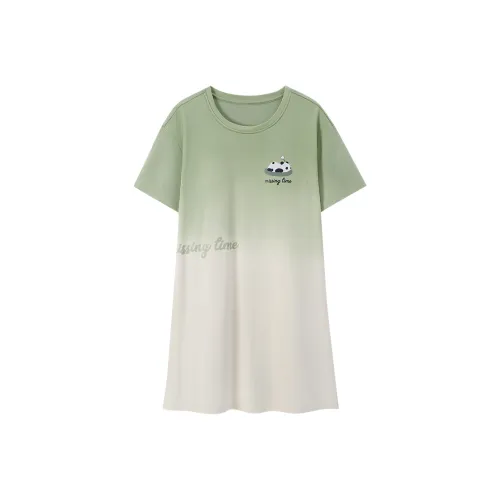 FENTENGCARE Nightgown Women's Apricot