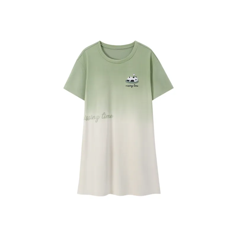 FENTENGCARE Nightgown Women's Apricot-0