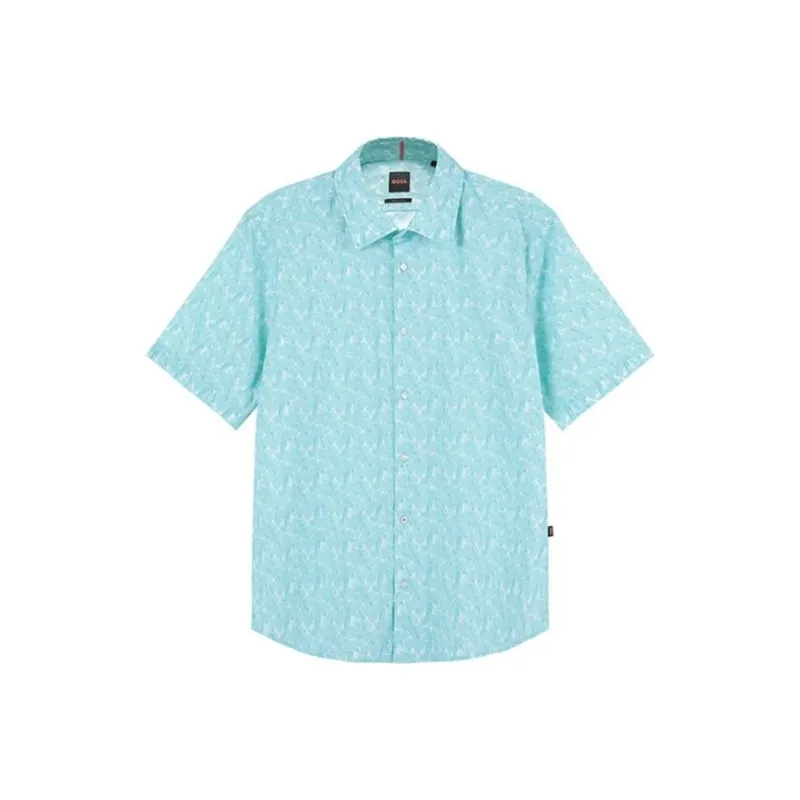 HUGO BOSS Shirts Men Mint Green-0