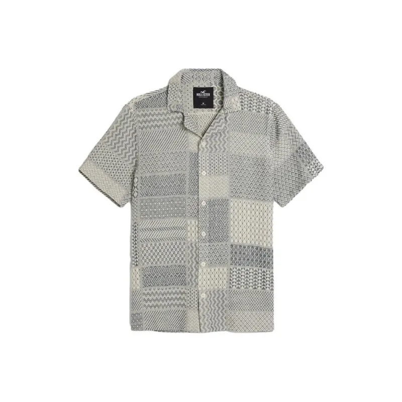 Hollister Shirts Men Mediterranean Blue Print-0