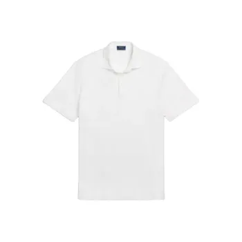 Polo Ralph Lauren Classic Fit Cotton-Linen Mesh Polo Shirt Men's White