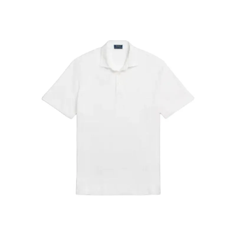 Polo Ralph Lauren Classic Fit Cotton-Linen Mesh Polo Shirt Men's White-0