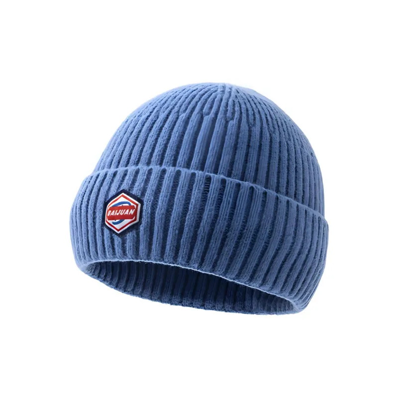 BAIJUAN Acrylic Plush Beanie Unisex-1