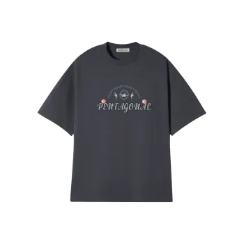 PENTAGONAL HEART Satoshi Star Series T Shirt Unisex Gray