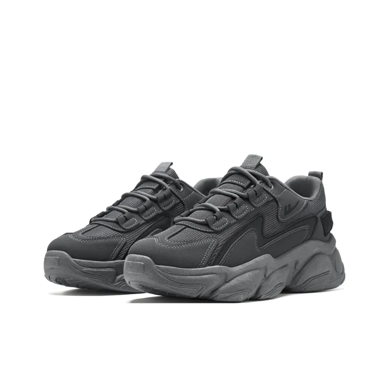 Warrior Low Top Chunky Sneakers Men's Gray-1
