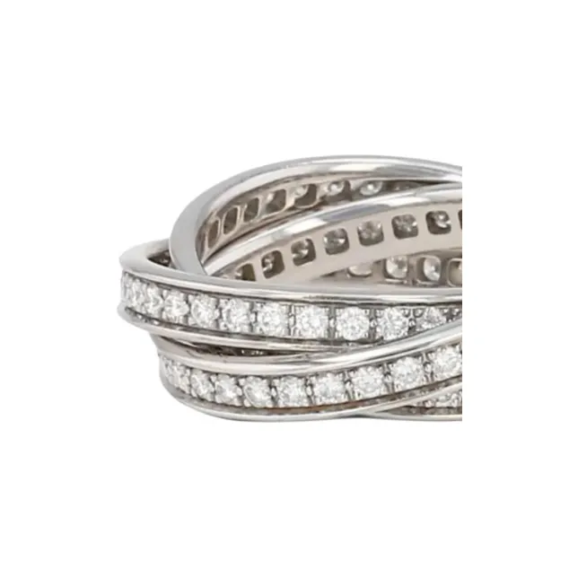 CARTIER White Gold, Diamond Rings Women's Silver-1