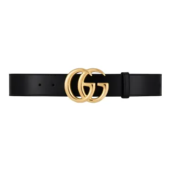 GUCCI Leather Belts Men Black