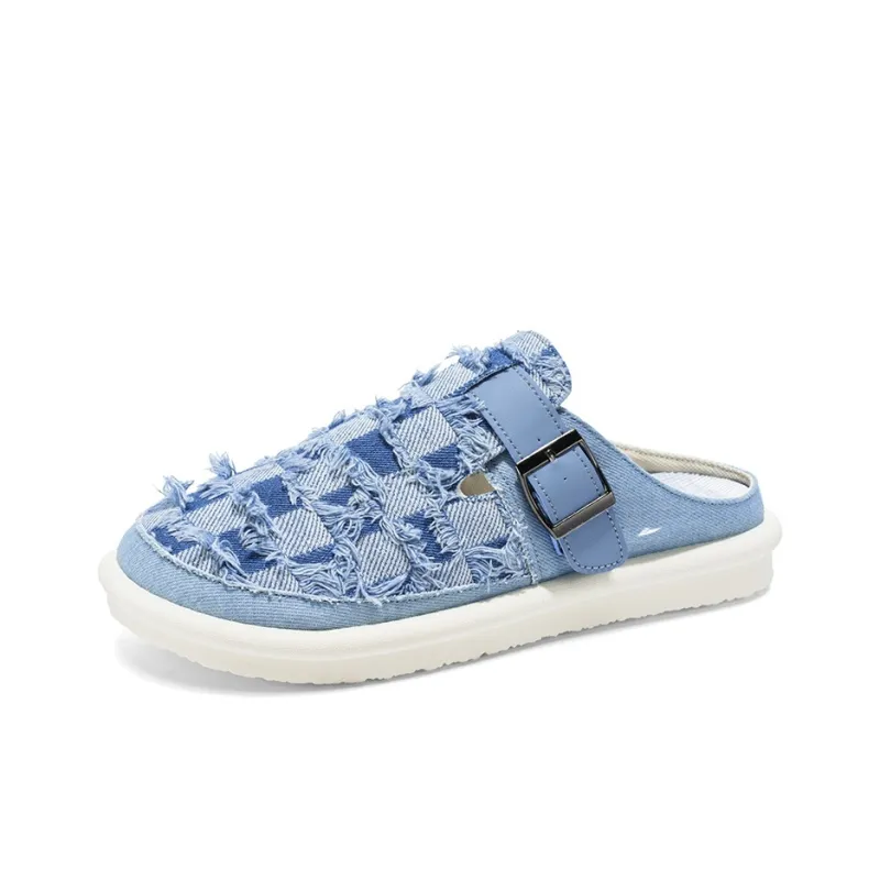 Kuding Casual Shoes Men Low Top Dark Blue/Light Blue/Black-1