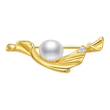 ME LUXE Pearl Brooch, Classic And Versatile Everyday Wear Women's