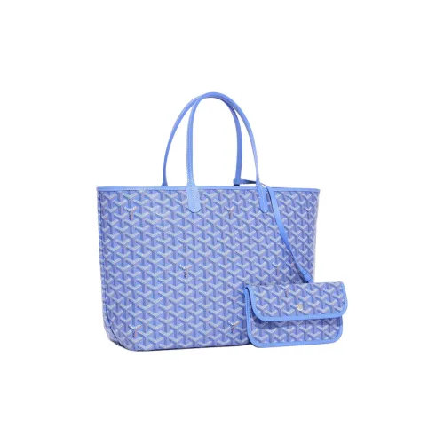 GOYARD Saint Louis PM Canvas With Calfskin Canvas Bag, Tote Bag, Shopping Bag, Handbag Small Size Women's Iris Purple