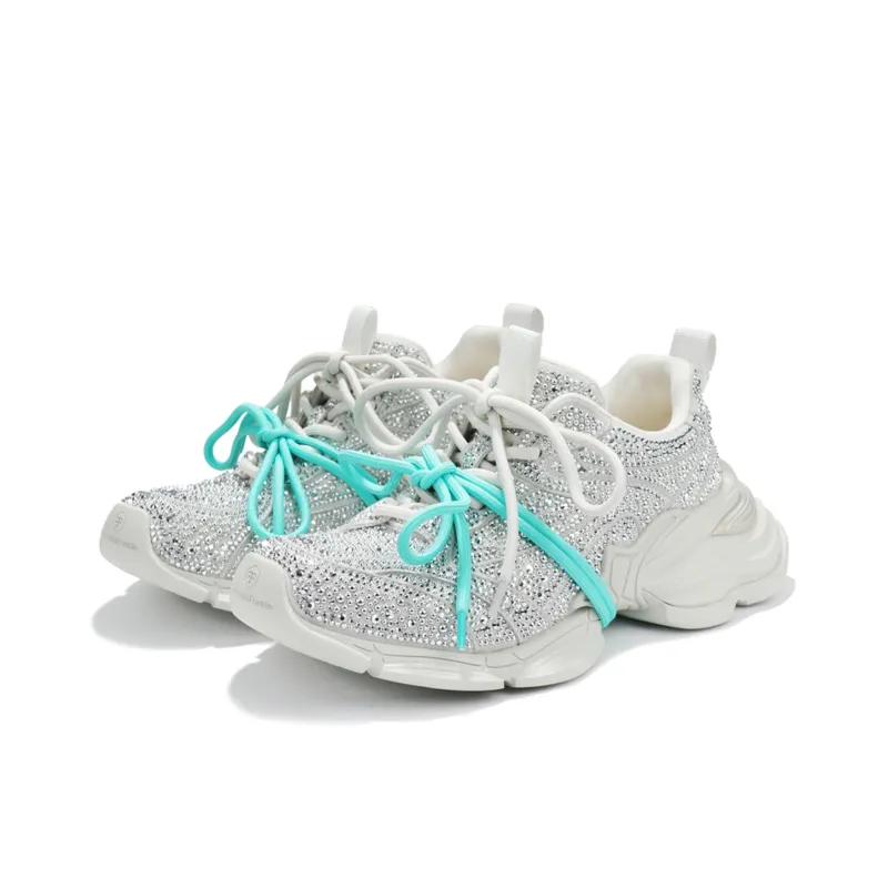 FERNANDA FRANKLIN Anti Slip Wear Resistant Low Top Lightweight Chunky Sneakers Women's-9