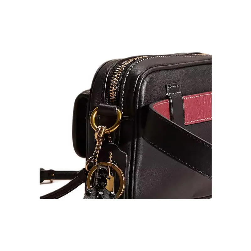 COACH Convertible Gloves Made Of Tanned Leather Fanny Pack Small Size Women's Brass & Black-3