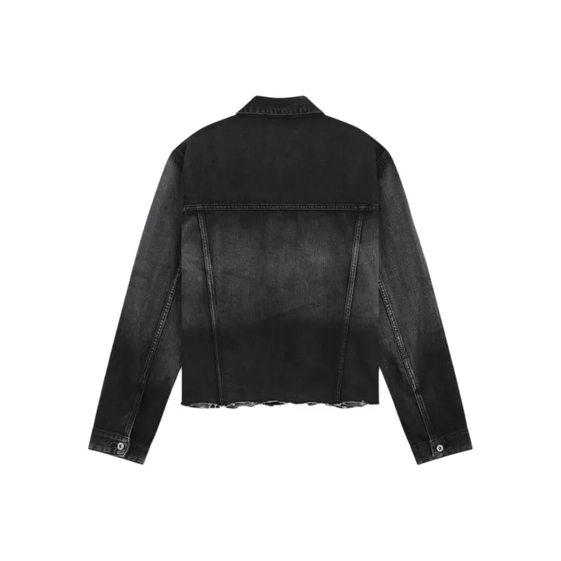 WE11DONE SS25 Denim Jacket Unisex Black-1