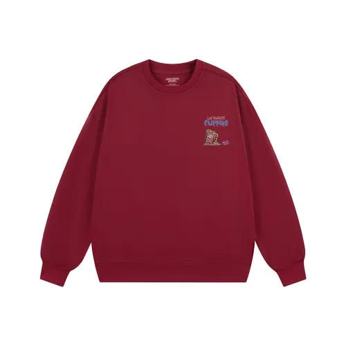 AFTER SCHOOL SPECIAL Sweatshirt Unisex Dark Green Dark Red