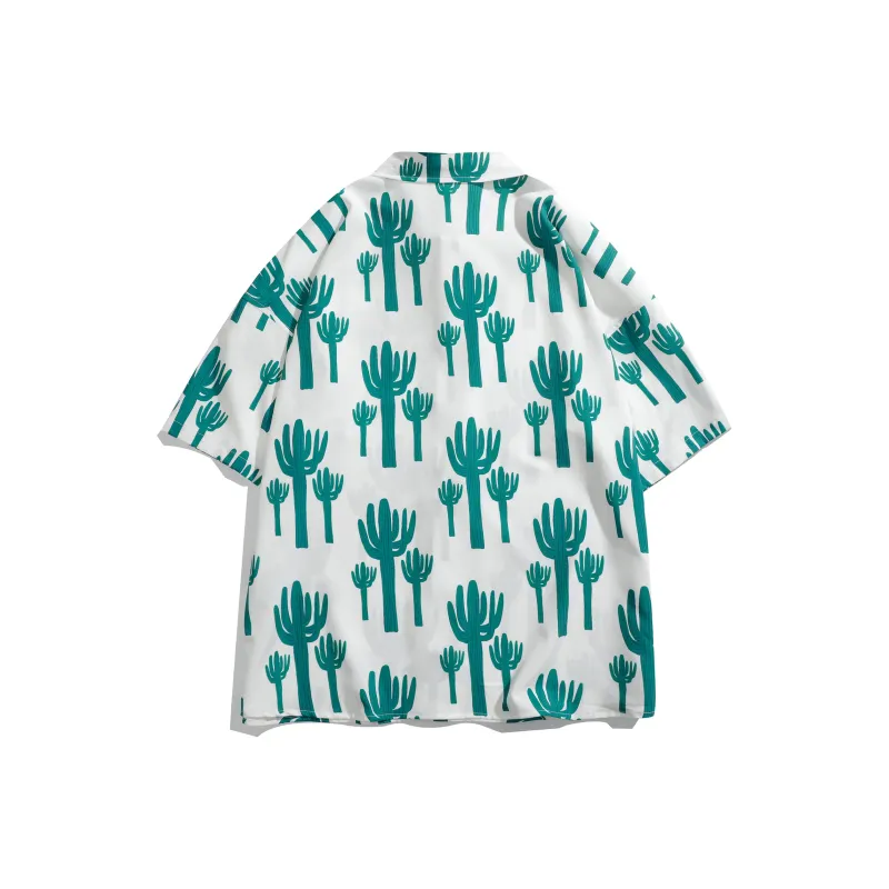 ROBINHOOD Shirts Unisex White Base Island Cactus-1