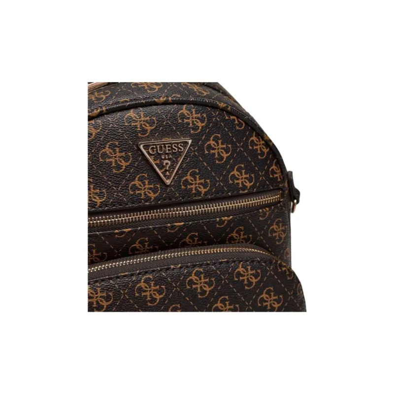 GUESS Synthetic Leather Backpack Regular Women's Brown-4