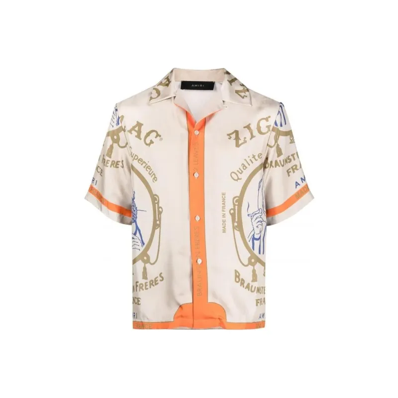 AMIRI Shirts Men Snowflake Ivory White-0