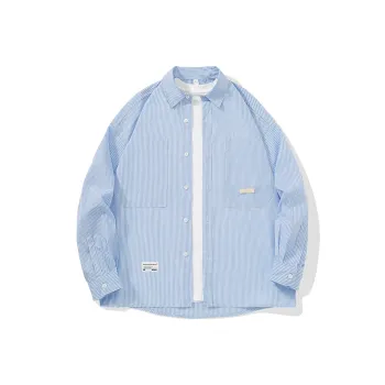 MOPE SS23 Shirt Unisex Blue White Stripes
