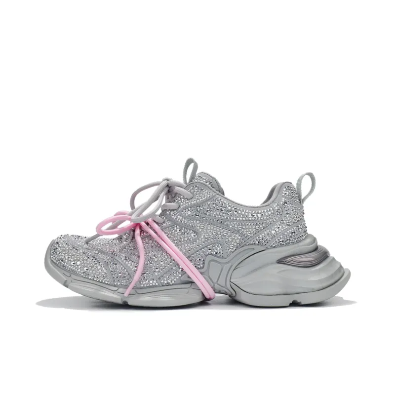 FERNANDA FRANKLIN Anti Slip Wear Resistant Low Top Lightweight Chunky Sneakers Women's-4