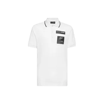 PLEIN SPORT SS24 Polo Shirt Men's White