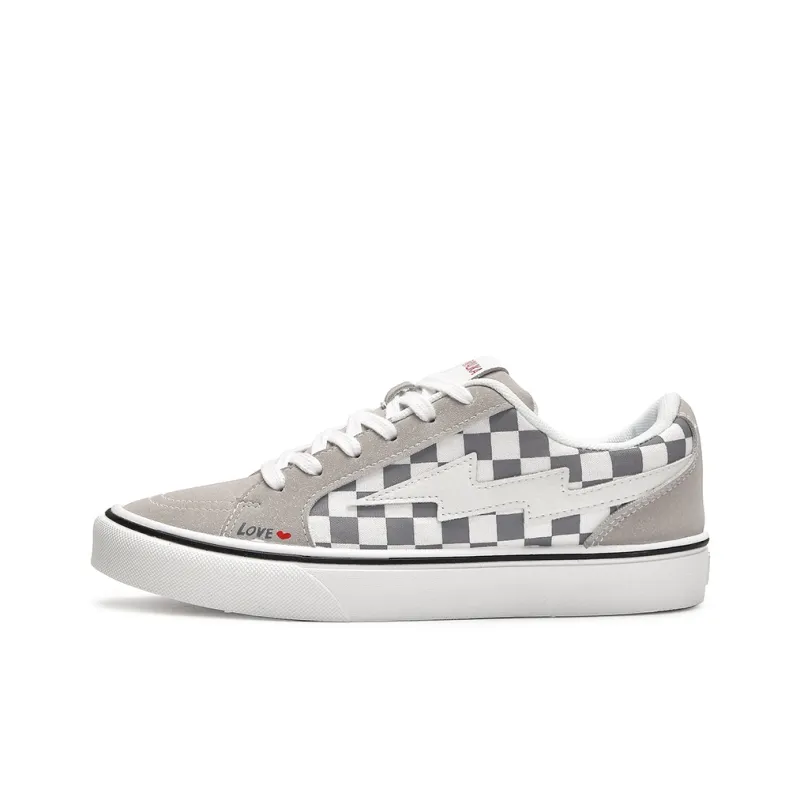 CHERRY&KALIKA Wear resistant, Lightweight, Breathable, And Non slip. Low Top Skateboard Shoes Men's Gray-0