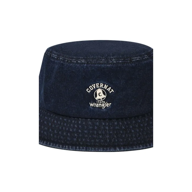 COVERNAT Cotton, Denim Bucket Hats Unisex Blue-2