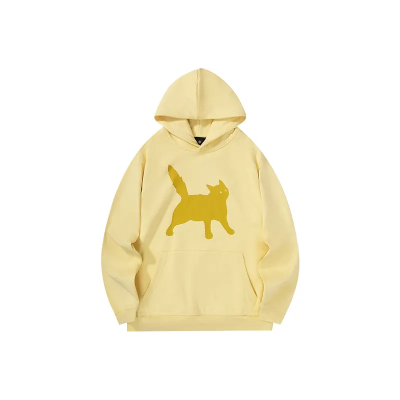 Suamoment Sweatshirt Spring Fall American Casual Loose Fit Hoodie Unisex-12